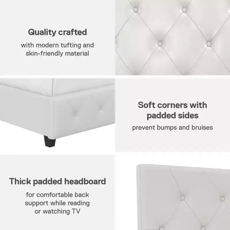 DHP Dakota Upholstered Platform Bed
