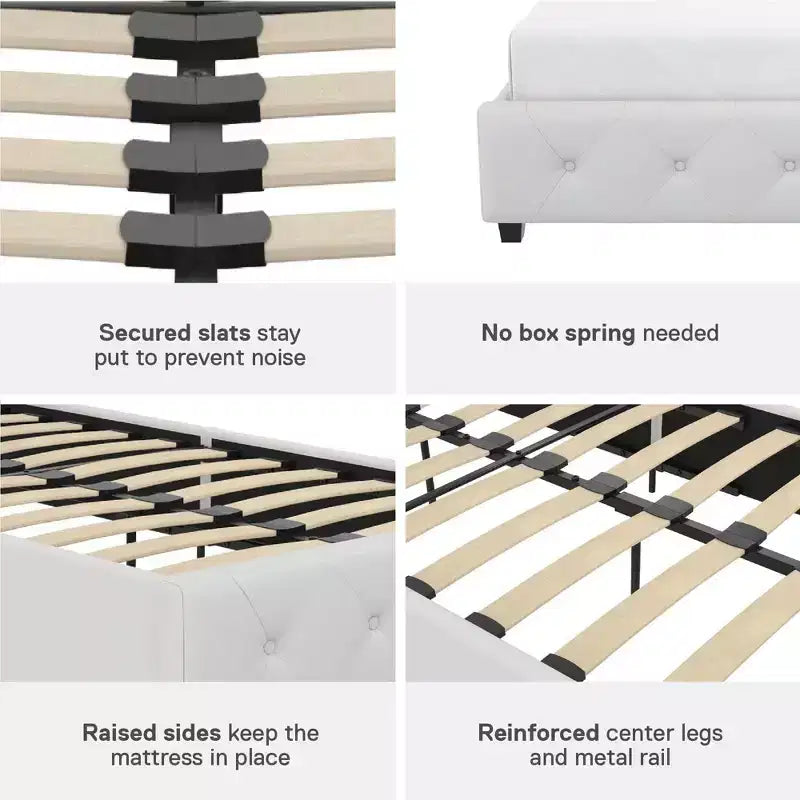 DHP Dakota Upholstered Platform Bed