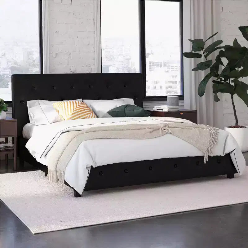 DHP Dakota Upholstered Platform Bed