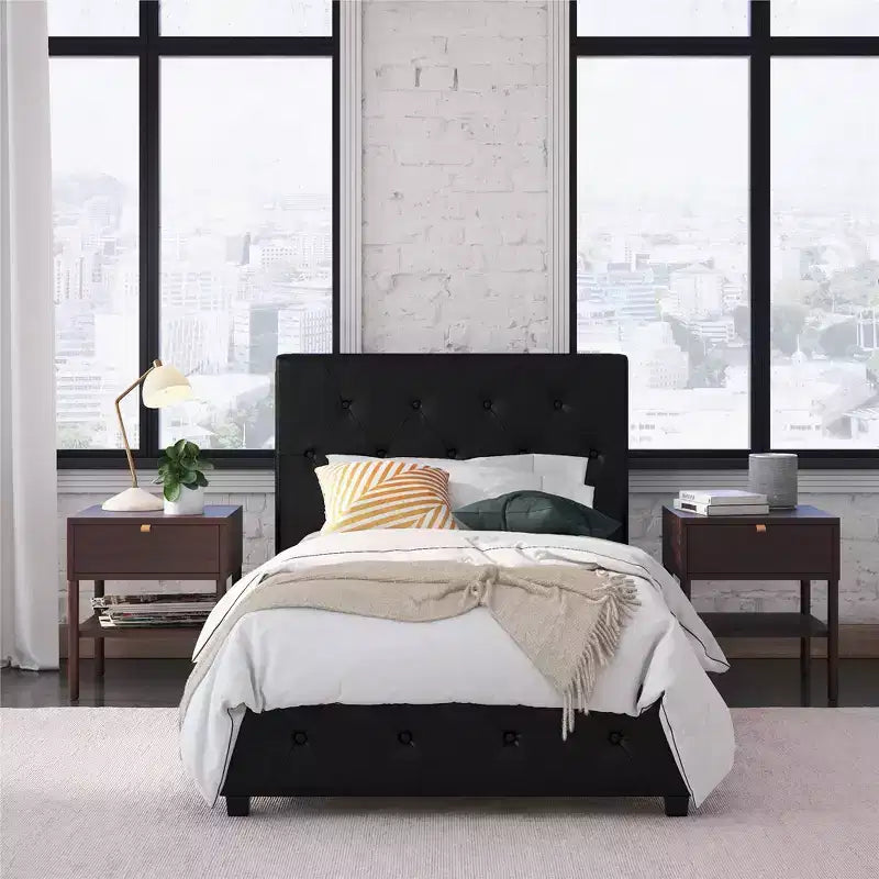 DHP Dakota Upholstered Platform Bed