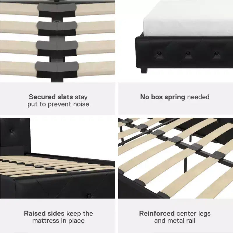 DHP Dakota Upholstered Platform Bed