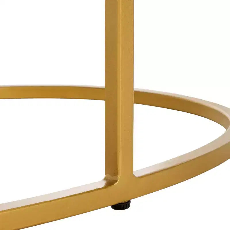Tage Marble Coffee Table - White Marble/Gold - Safavieh