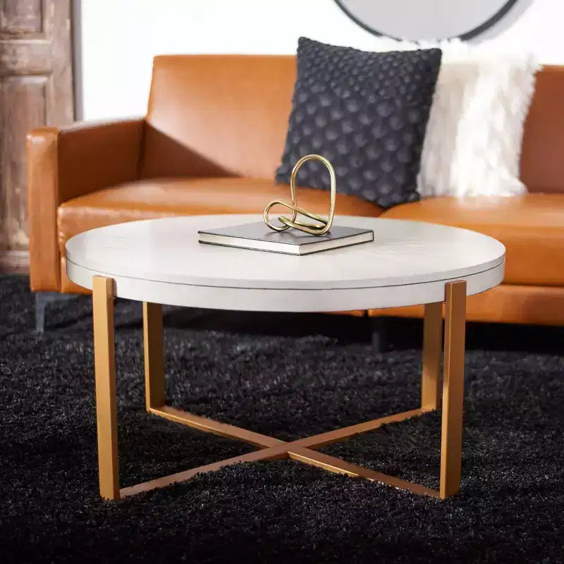 Navya Round Coffee Table - Safavieh