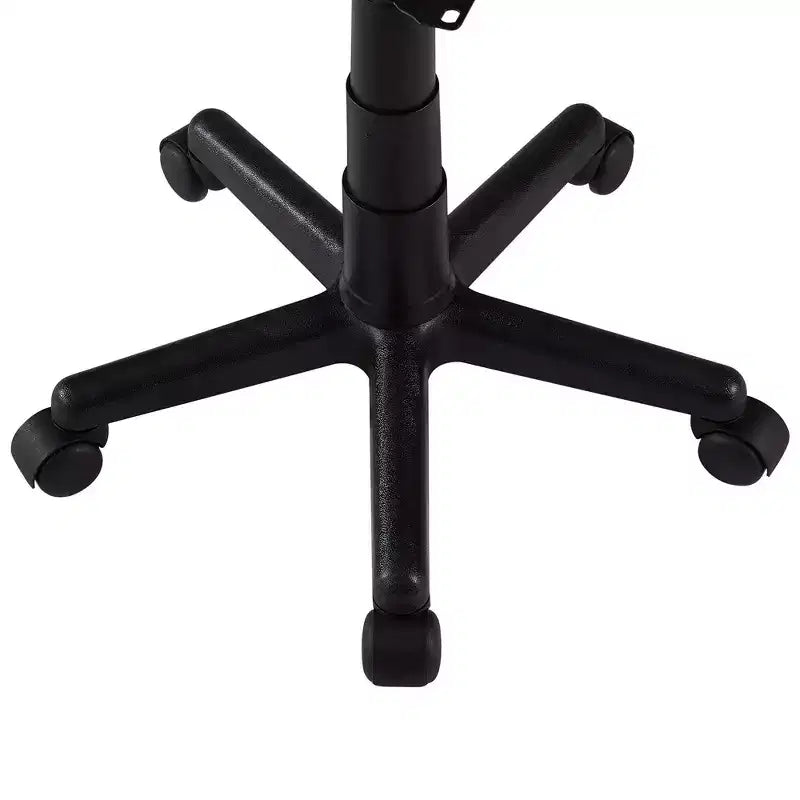 VECELO Height Adjustable Rolling Swivel Salon Stool, Small SPA Chair with Backrest for Office, Black/Coffee