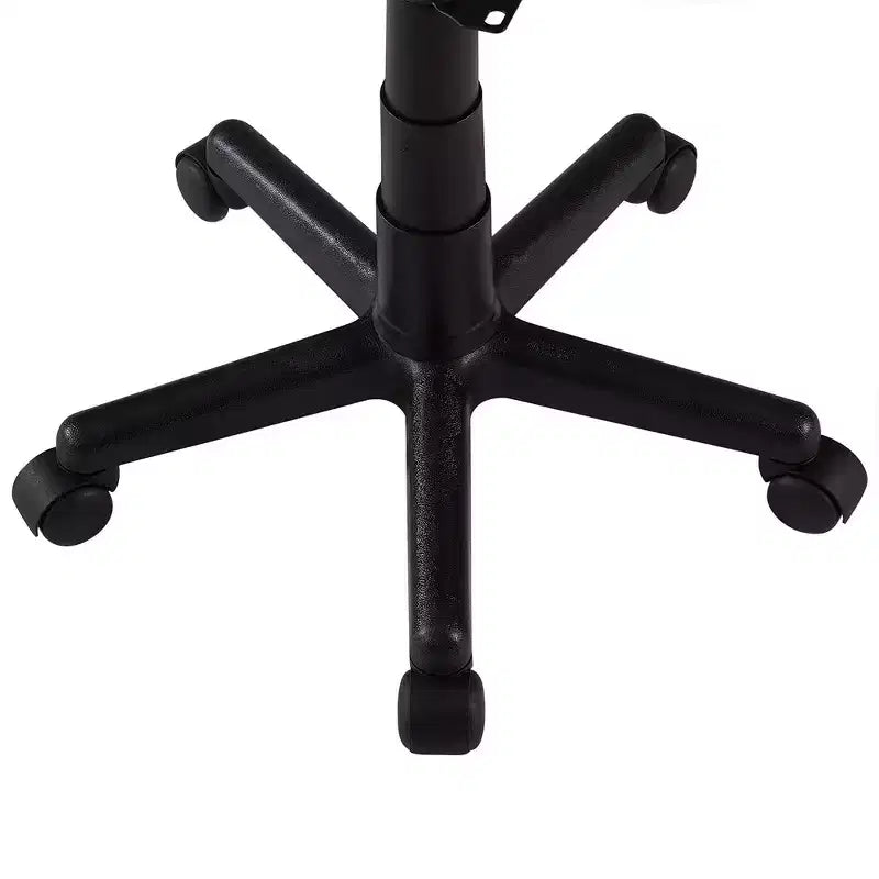 VECELO Height Adjustable Rolling Swivel Salon Stool, Small SPA Chair with Backrest for Office, Black/Coffee